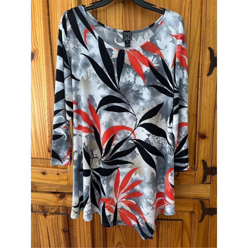 Clara Sunwoo Asymmetrical Hem Tunic Top